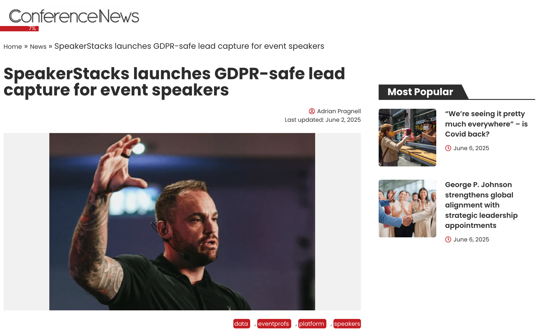 We're Featured in Conference News!